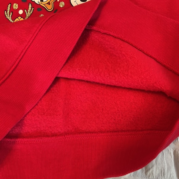 Disney holiday minnie daisy pluto mickey donald goofey glitter tree sweatshirt 8 - Picture 8 of 8